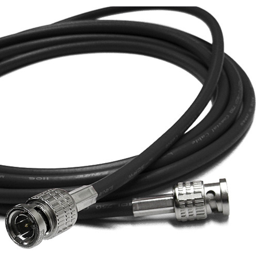 Canare 10' L-3CFW RG59 HD-SDI Coaxial Cable with Male BNCs (Black)