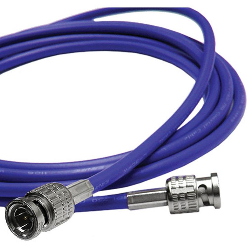 Canare 25' L-3CFW RG59 HD-SDI Coaxial Cable with Male BNCs (Blue)