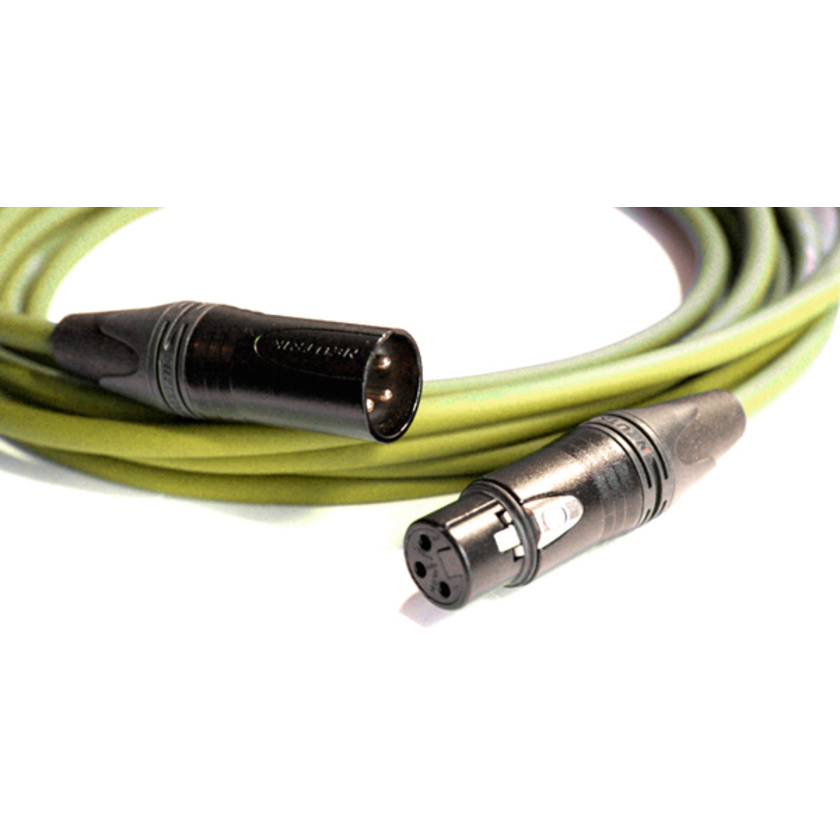 Canare L-4E6S Star Quad XLRM to XLRF Microphone Cable - 25' (Yellow)
