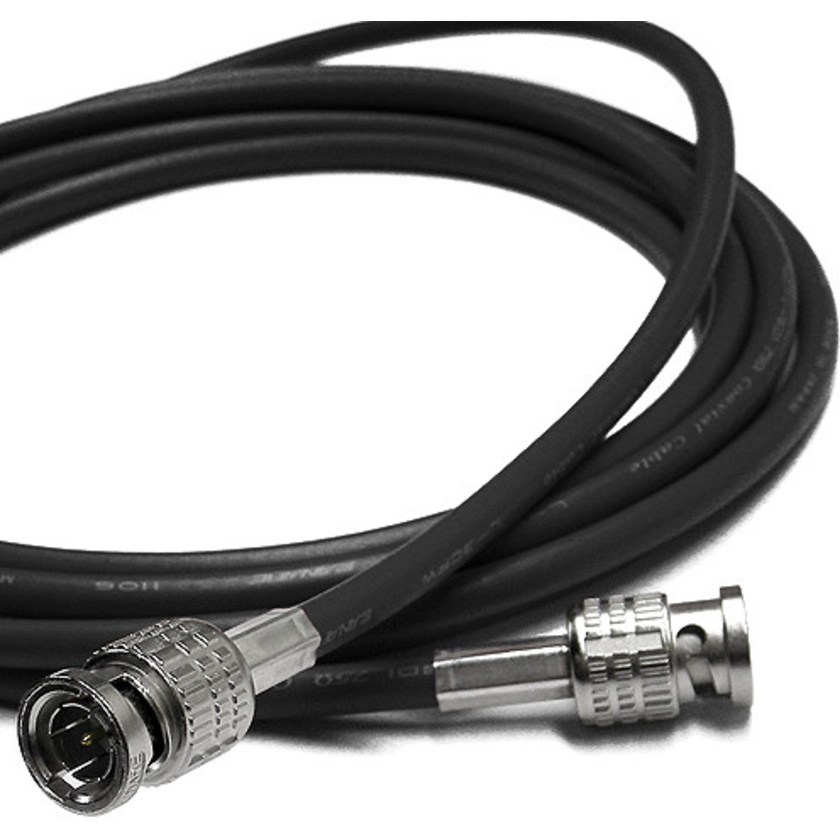 Canare 6" L-3CFW RG59 HD-SDI Coaxial Cable with Male BNCs (Black)