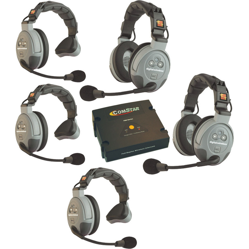 Eartec COMSTAR XT-5 5-User Full Duplex Wireless Intercom System (Australia)