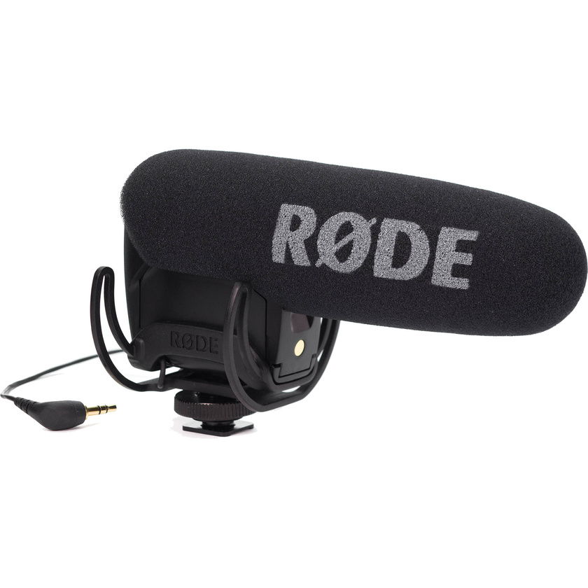Compact Airborne Microphone with Rycote Lyre Shock Mount-Black 