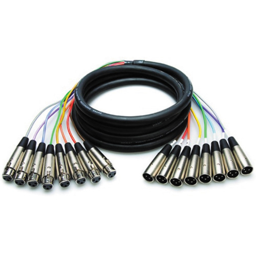 Hosa XLR802 8-Channel Male XLR to Female XLR Snake Cable - 6.6' (2.01m)