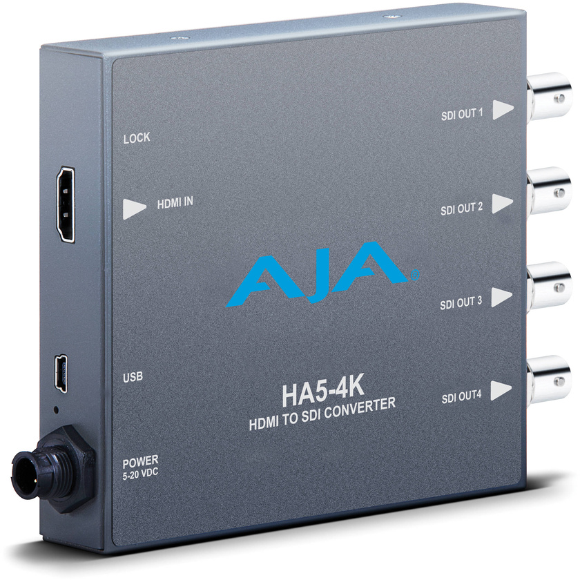 AJA HA5-4K 4K HDMI to 4K SDI Mini-Converter