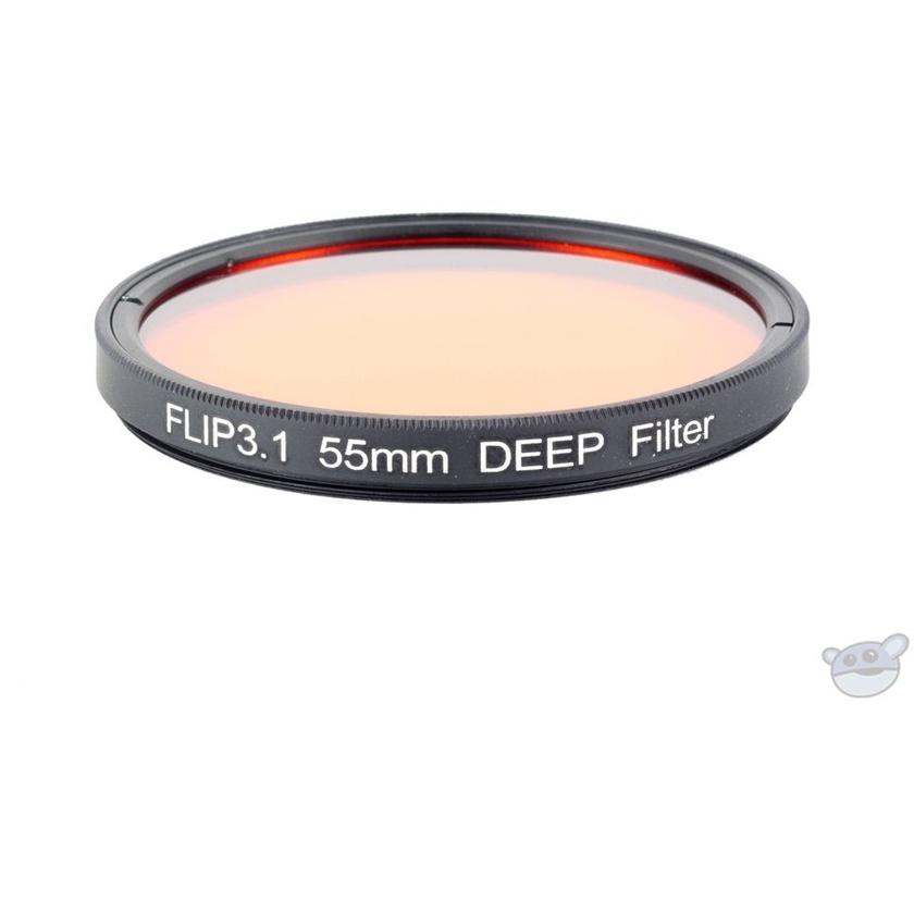 Flip Filters 55mm Threaded Underwater Colour Correction Red Filter for GoPro (DEEP)