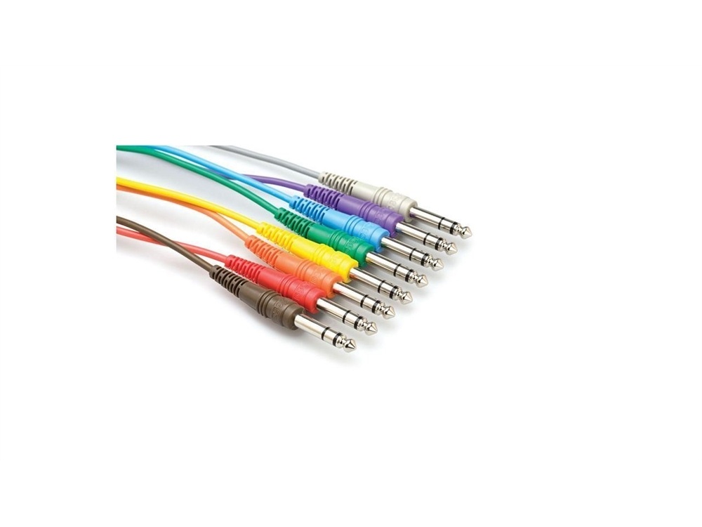 Hosa CSS-830 1/4'' Patch Cables 1ft (8pk)