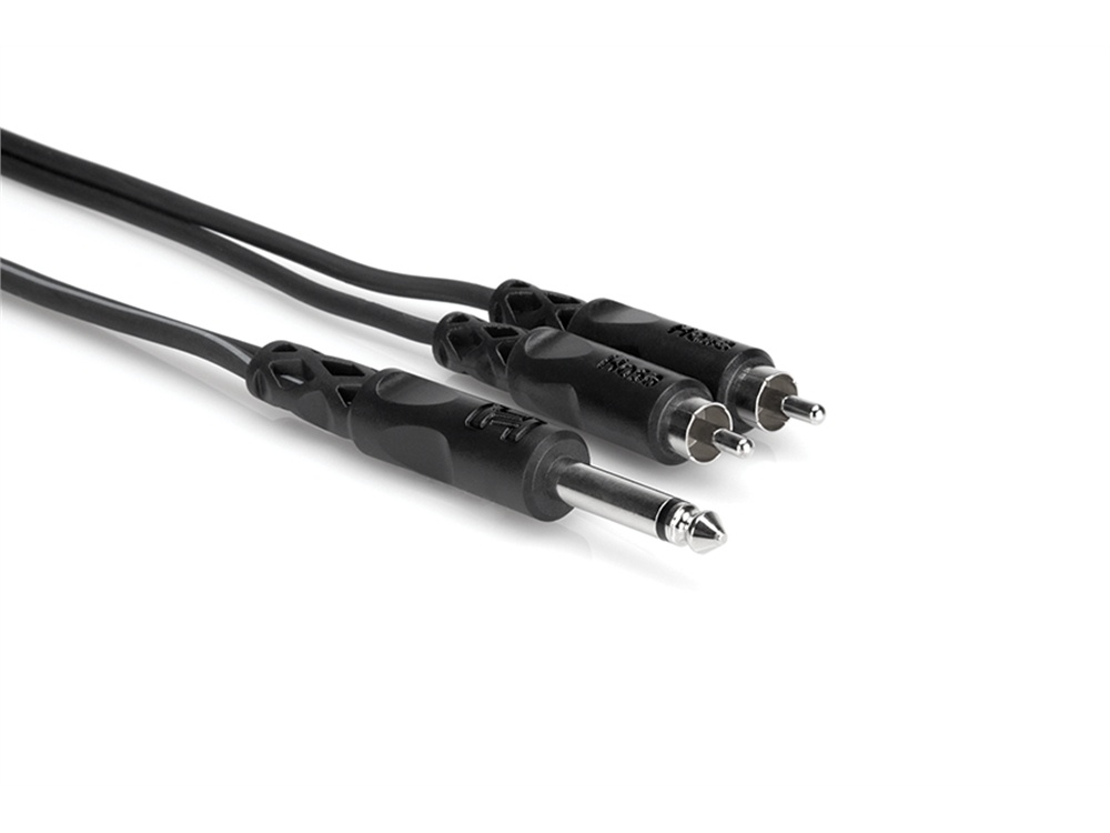 Hosa CYR-102 1/4'' to RCA Y-Cable 2m