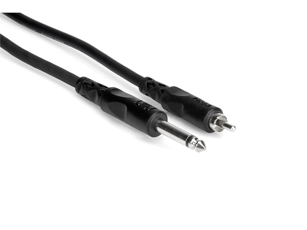 Hosa CPR-110  6.5mm Phone Male to RCA Male Audio Interconnect Cable (3m)