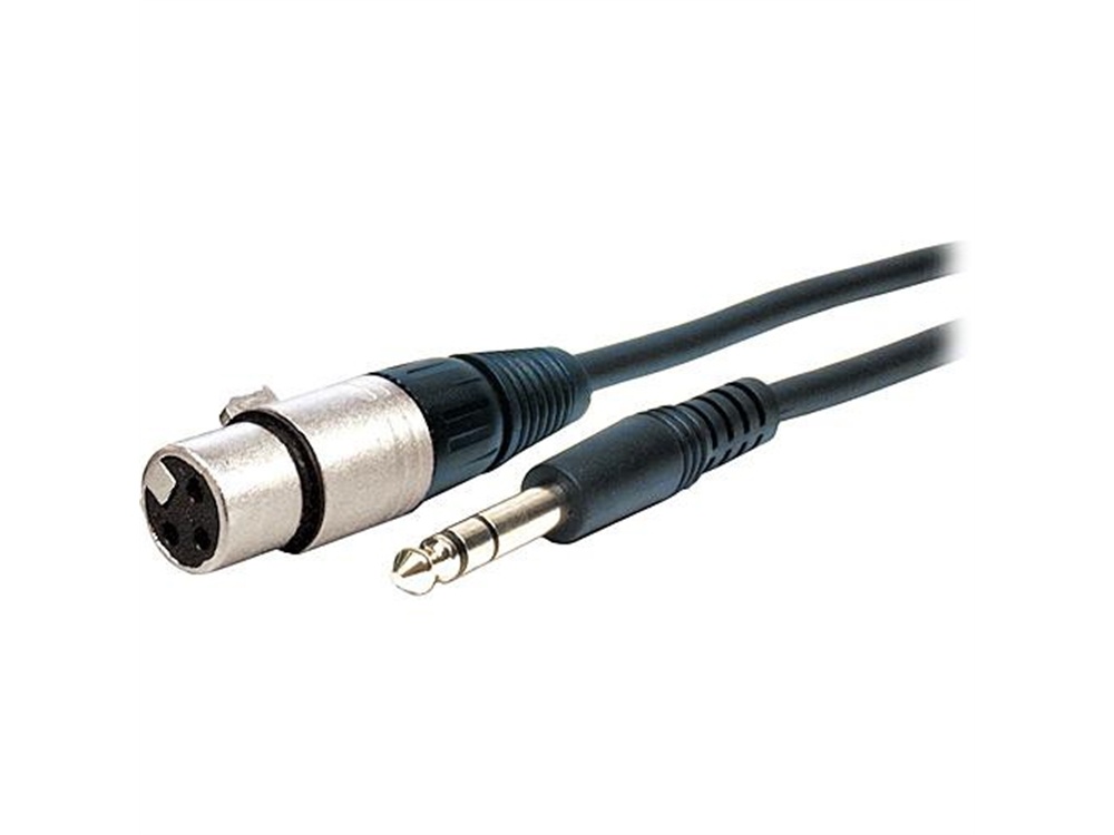 Comprehensive EXF Series Stereo 1/4" Male to 3-Pin XLR Female Cable - 3'