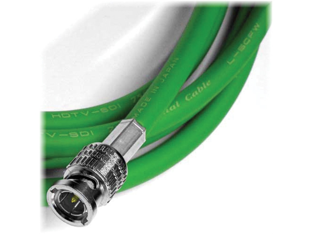 Canare 1 ft HD-SDI Video Coaxial Cable (Green)