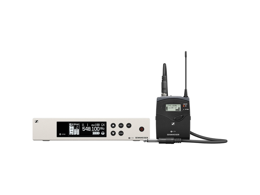 Sennheiser EW 100 G4 Wireless Instrument System with Ci 1 Guitar Cable (A Band)
