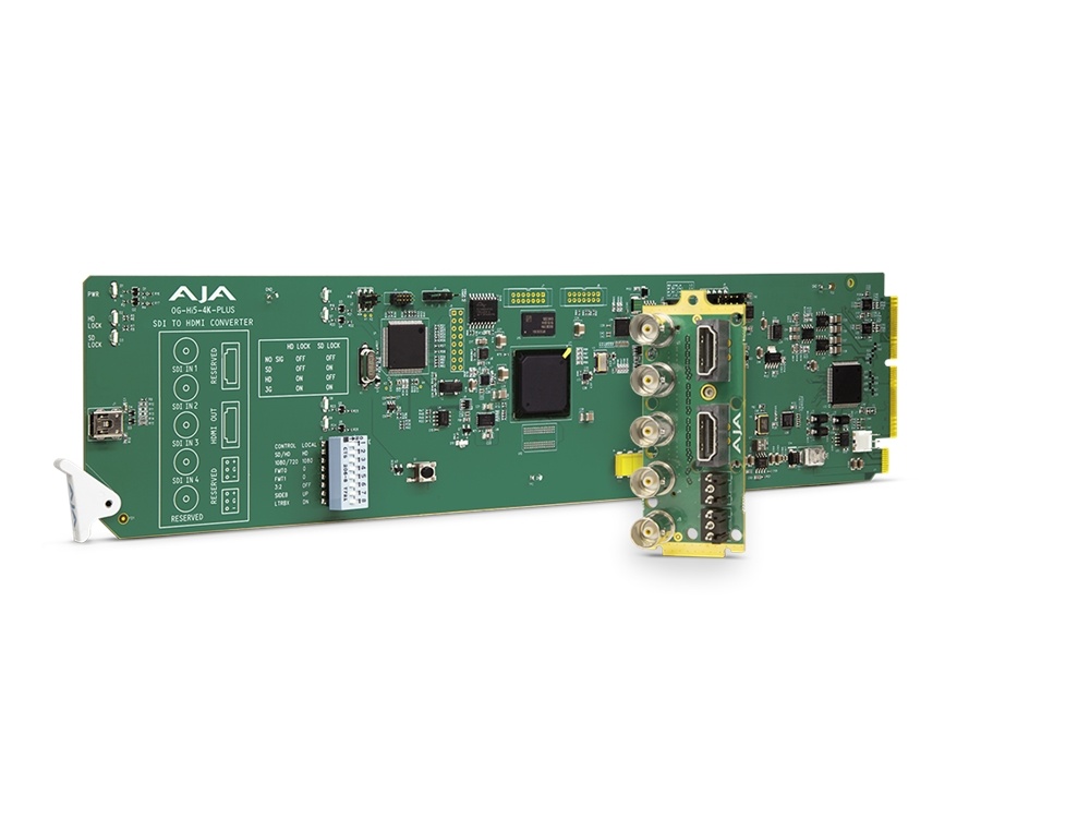 AJA 4x Pristine 3G-SDI to HDMI 2.0 Conversion