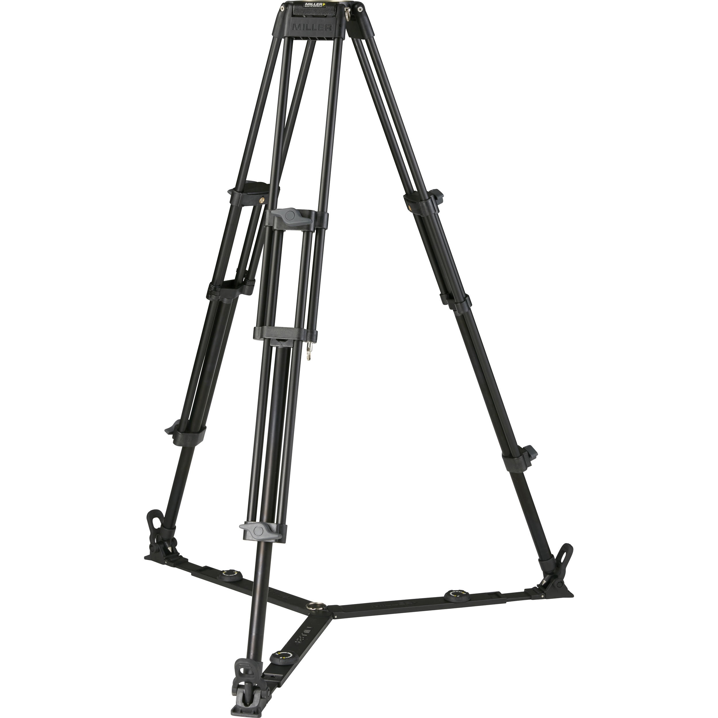 Miller 402G Toggle 2-St Alloy Tripod with Ground Spreader (411)