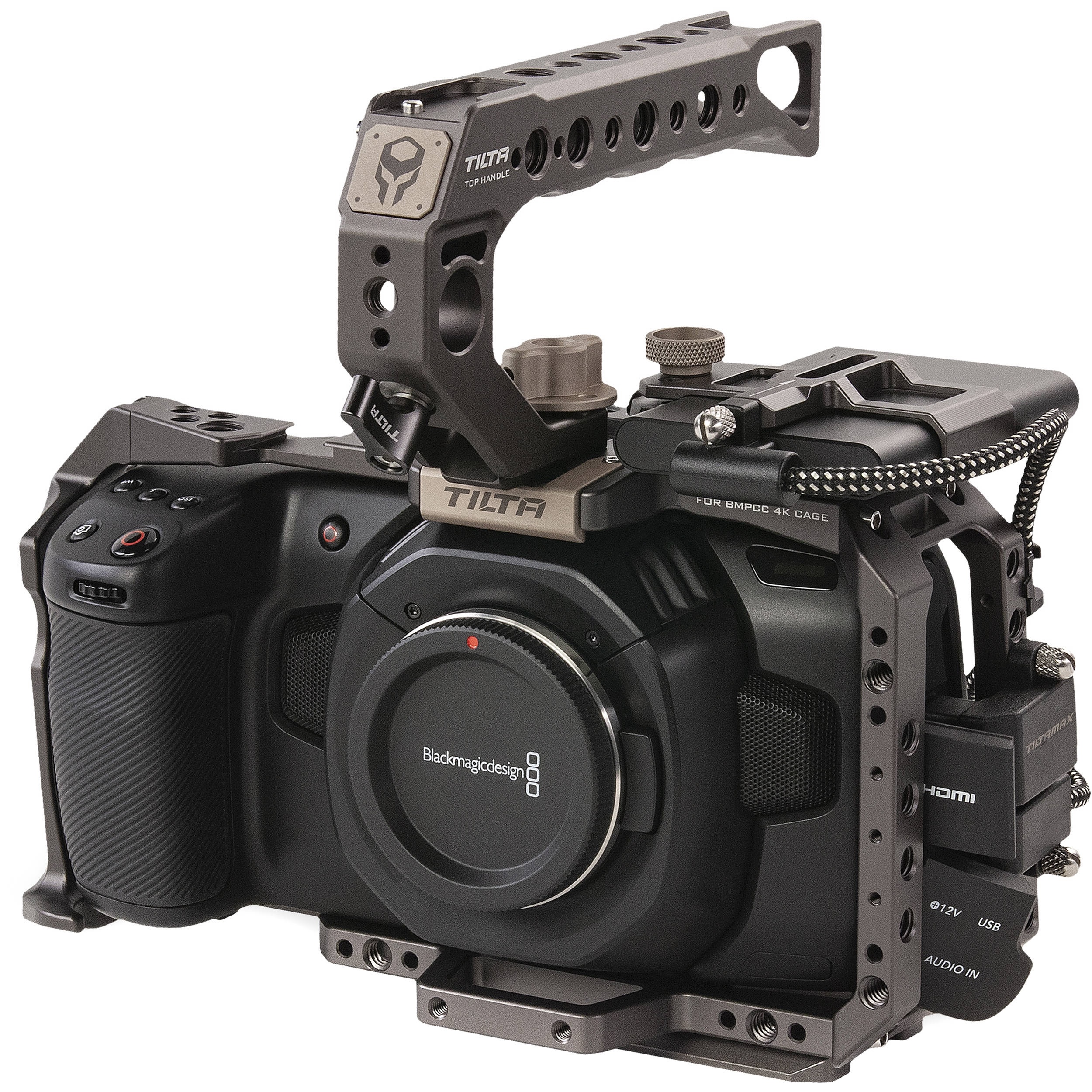 Tilta Camera Cage for Blackmagic Design Pocket Cinema Camera 4K/6K (Basic Kit, Tilta Grey)