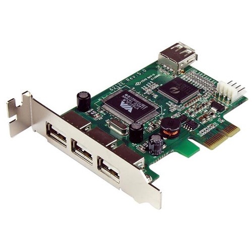 StarTech 4-Port PCI Express Low-Profile High-Speed USB 2.0 Card