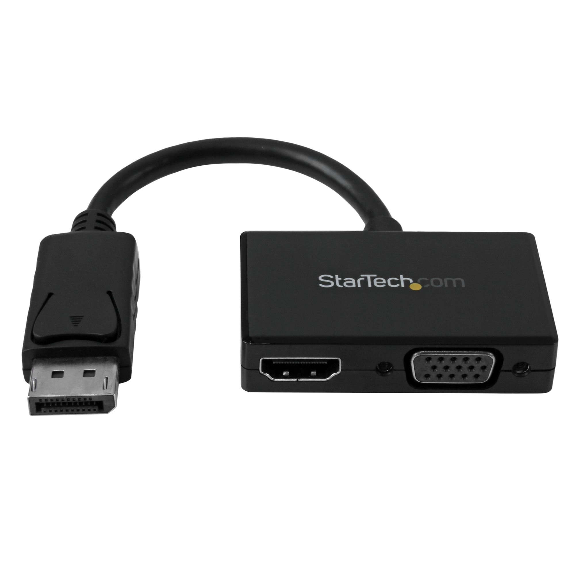StarTech 2-in-1 DisplayPort to HDMI or VGA Travel A/V Adapter (Black)