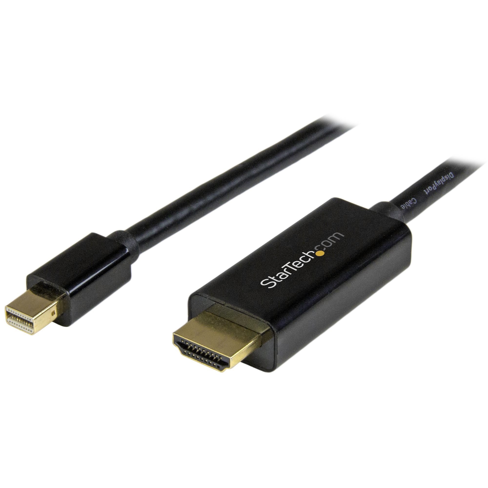StarTech Mini DisplayPort to HDMI converter cable (Black, 1.8m)