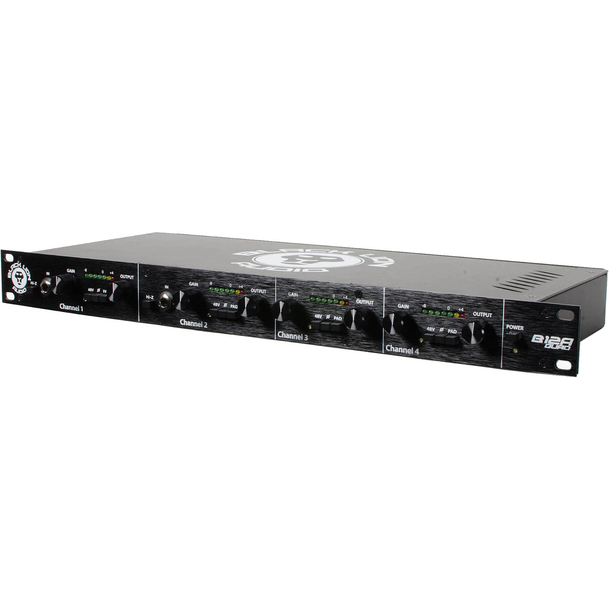 Black Lion Audio B12A Quad 4-Channel Preamp with Mic and DI Inputs