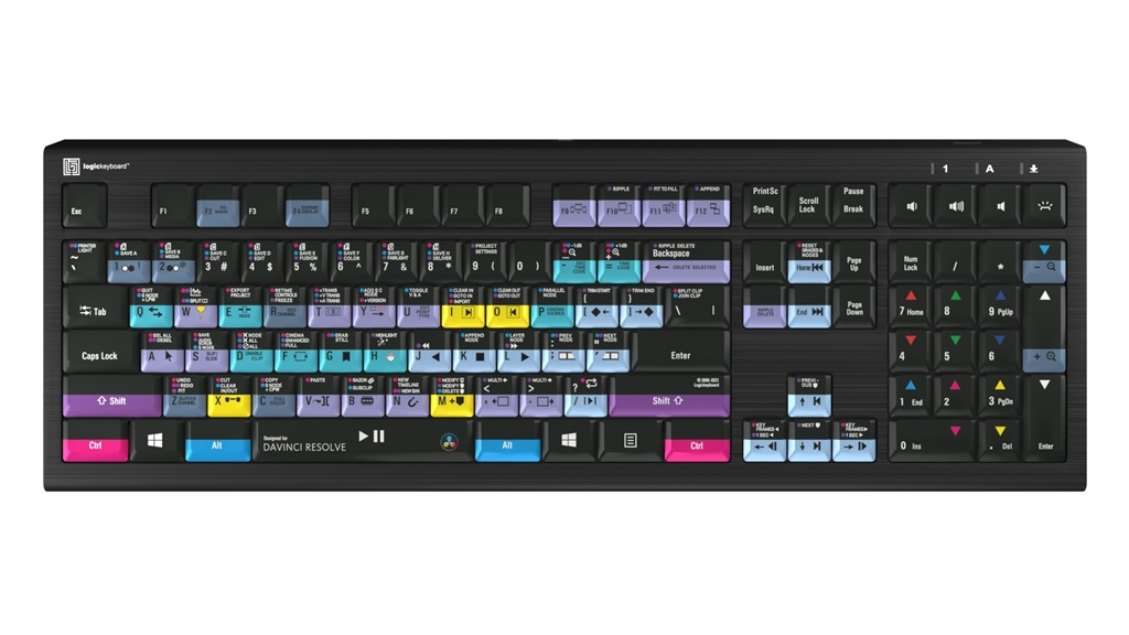 LogicKeyboard Davinci Resolve 17 PC Astra 2 Keyboard (Windows)
