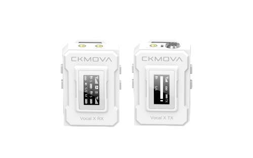 CKMOVA Vocal X V1W Ultra-Compact Dual-Channel Wireless Microphone (White)