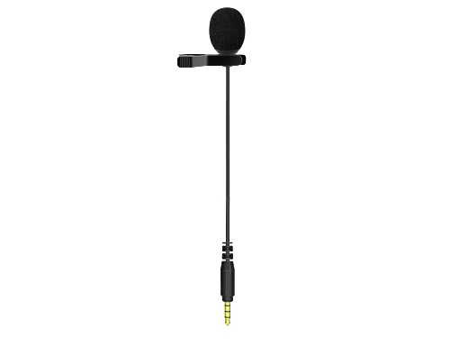 CKMOVA Black Clip-On Omnidirectional Lavalier Microphone with 3.5mm TRRS (1.5m Cable)