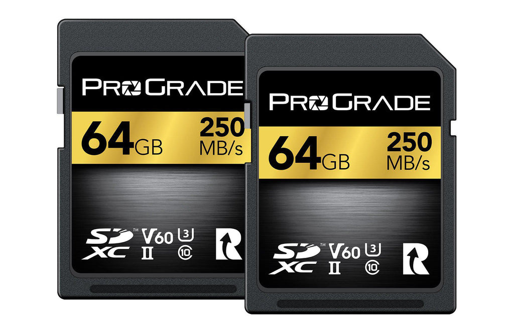 ProGrade Digital SDXC UHS-II V60 Memory Card (2-Pack, 64GB)