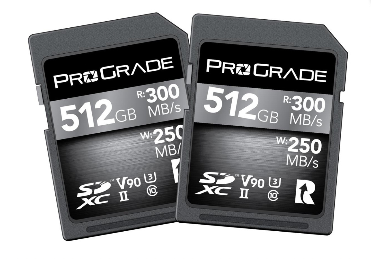 ProGrade Digital SDXC UHS-II V90 Memory Card (2-Pack, 512GB)