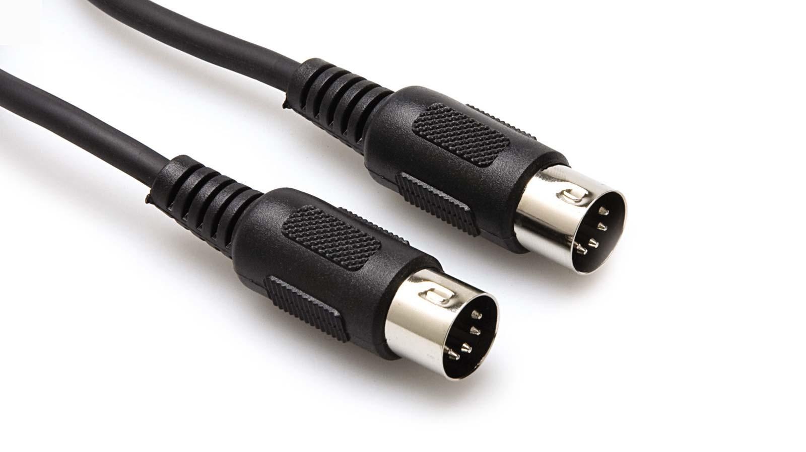 Hosa MID-303BK 5-Pin DIN to 5-Pin DIN MIDI Cable 3 Feet 
