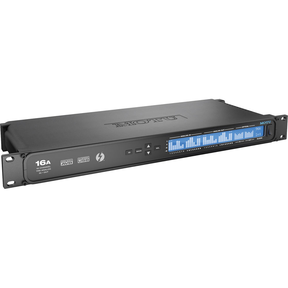 MOTU 16A Thunderbolt and USB Audio Interface With AVB Networking and DSP (16x16, Line)