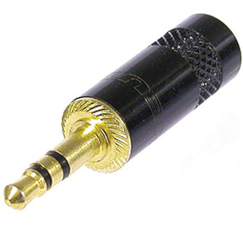 Neutrik NYS231BG Rean 3.5mm Stereo Plug (Black/Gold)