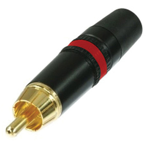 Neutrik NYS373-2 REAN DIN Red RCA Plug w/ Gold Contacts