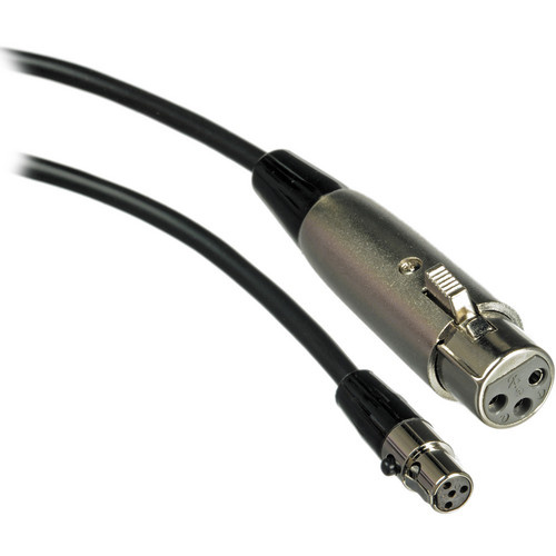 Shure WA310 Dynamic or Battery Powered Condenser Microphone Cable  XLR-Female to 4-pin Mini