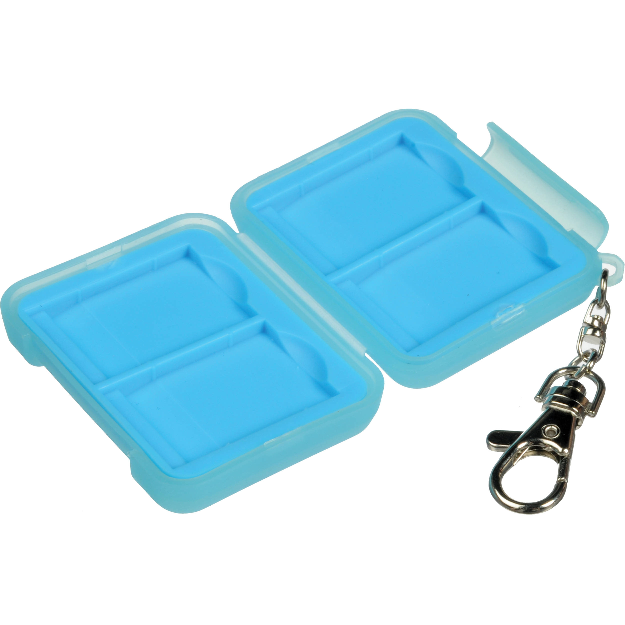Ruggard Memory Card Case for 4 SD Cards (Light Blue)
