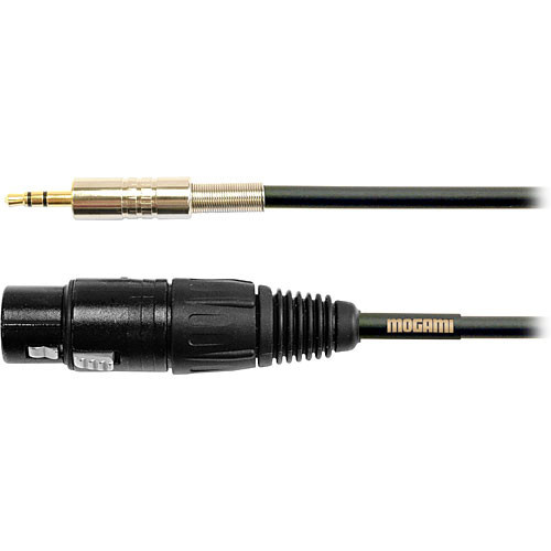 Mogami Gold Stereo Mini (3.5mm) Male to 3-Pin XLR Female Microphone Cable - 1.5'