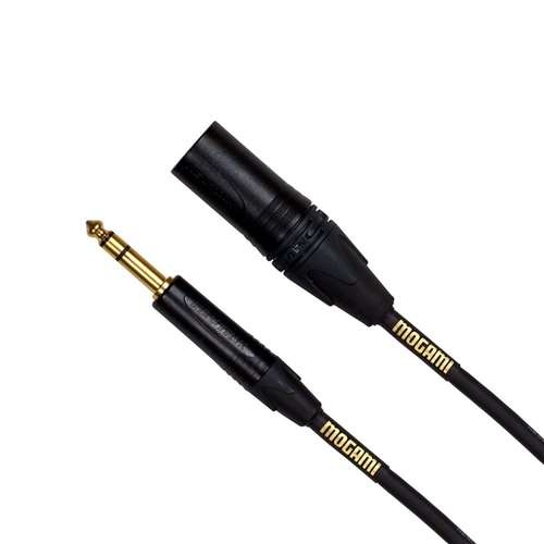 Mogami Gold 1/4" TRS Male to XLR Male Balanced Quad Patch Cable - 6'