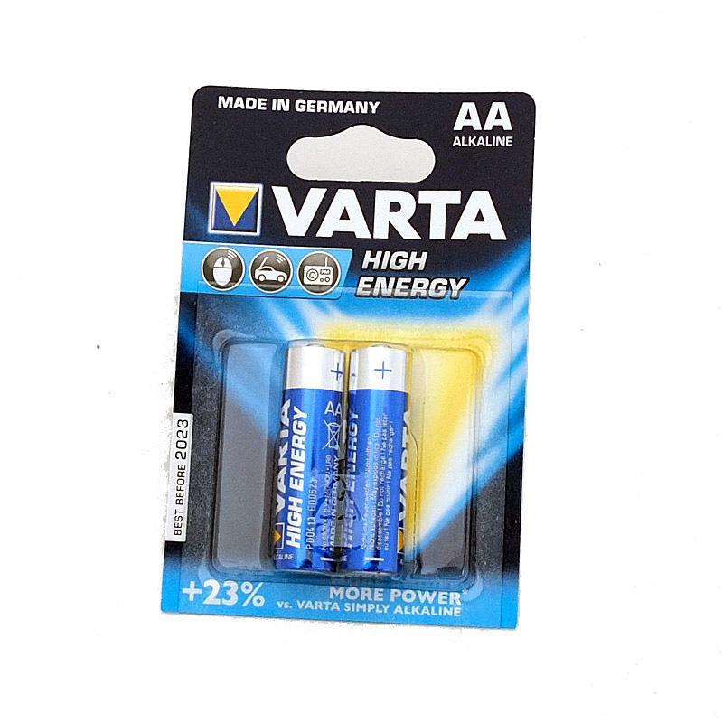 Varta Alkaline High Energy AA Battery - (2 Pack)
