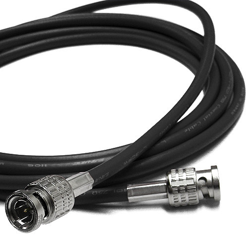 Canare 100' L-3CFW RG59 HD-SDI Coaxial Cable with Male BNCs (Black)
