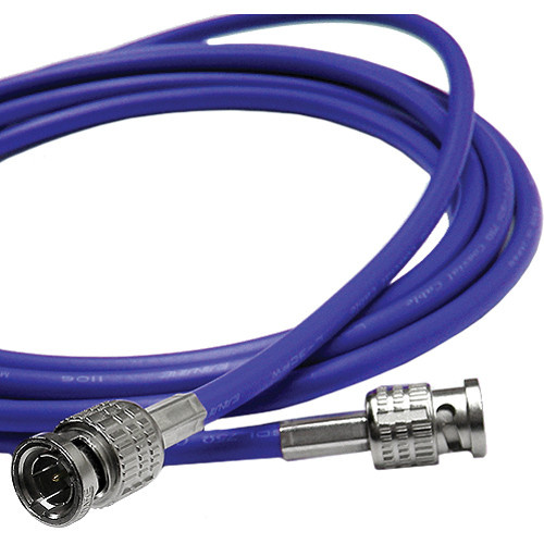 Canare 6' L-3CFW RG59 HD-SDI Coaxial Cable with Male BNCs (Blue)