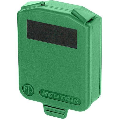 Neutrik Hinged Cover for D-Size Chassis-Green