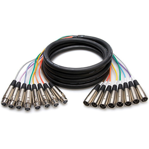 Hosa XLR807 8-Channel Male 3-Pin XLR to Female 3-Pin XLR Snake Cable - 23.1' (7 m)