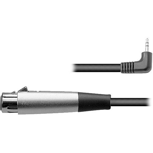 Hosa XVM-115F Stereo Mini Angled Male to 3-Pin XLR Female Cable - 15'