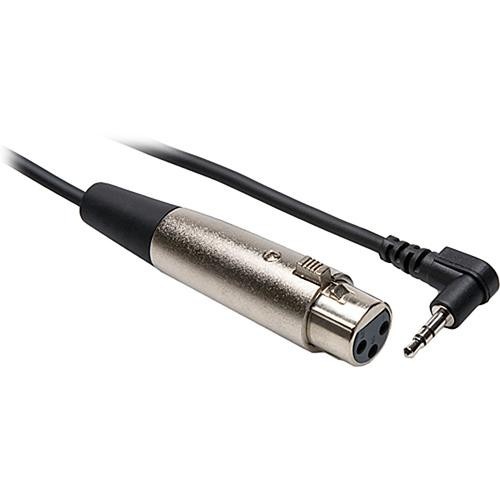 Hosa XVS-102F Stereo Mini Angled Male to XLR Female Cable - 2'