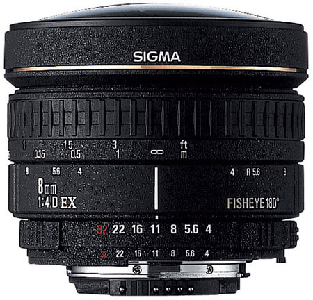 Sigma Fisheye 8mm f/3.5 EX DG Circular Fisheye Autofocus Lens for Nikon AF