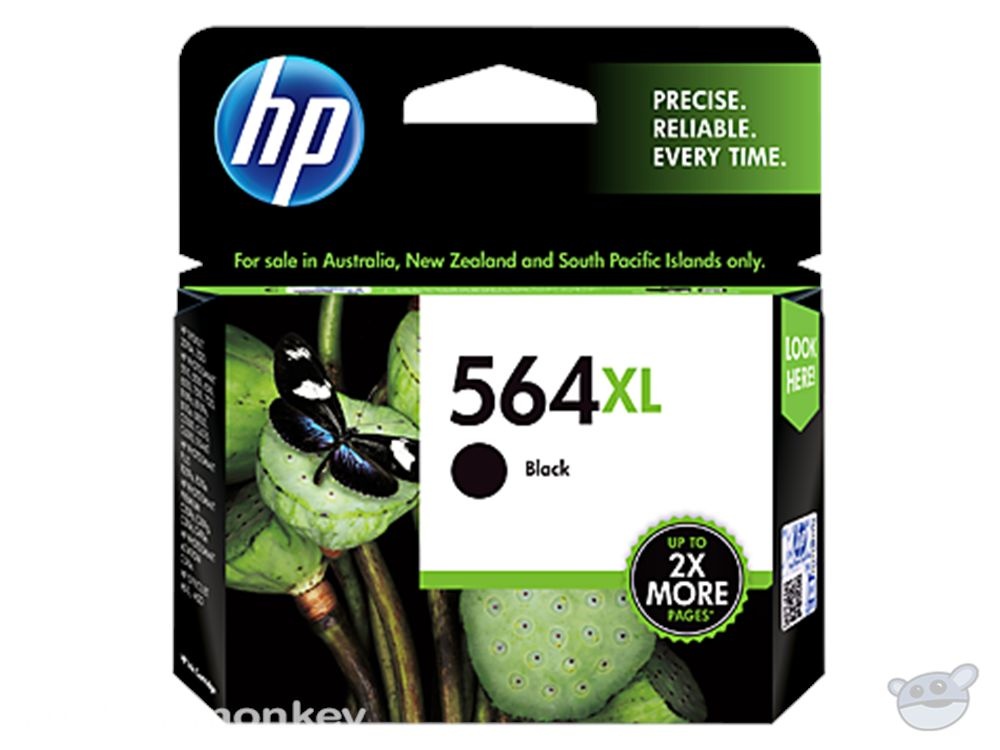 HP 564XL High Yield Black Original Ink Cartridge (CN684WA)