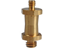 Manfrotto 037 Reversible Short Stud, with 3/8" & 1/4"-20 Threads (Brass)